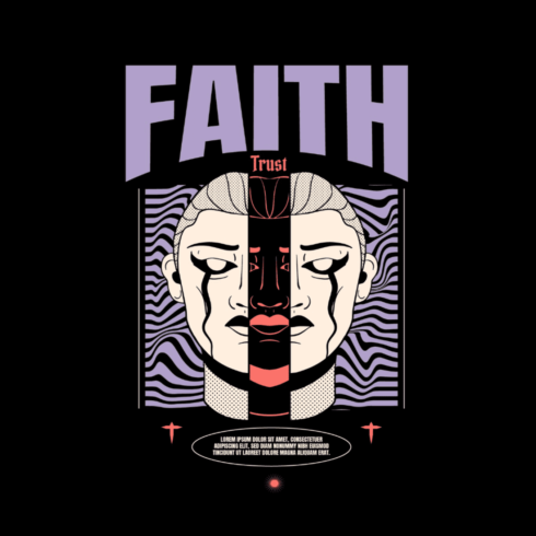 faith & trust t-shirt logo cover image.