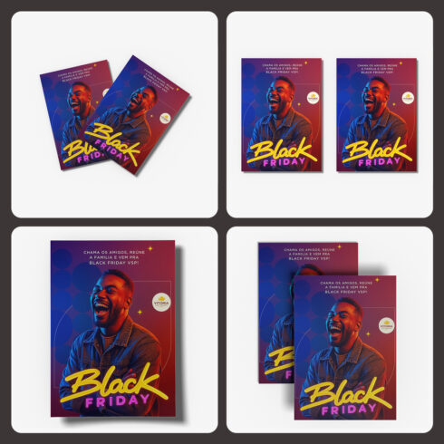 Flyer Mockup PSD Pack of 4 cover image.