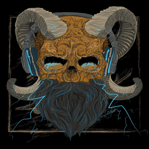 Skull Devil by Julia T-shirt Logo cover image.