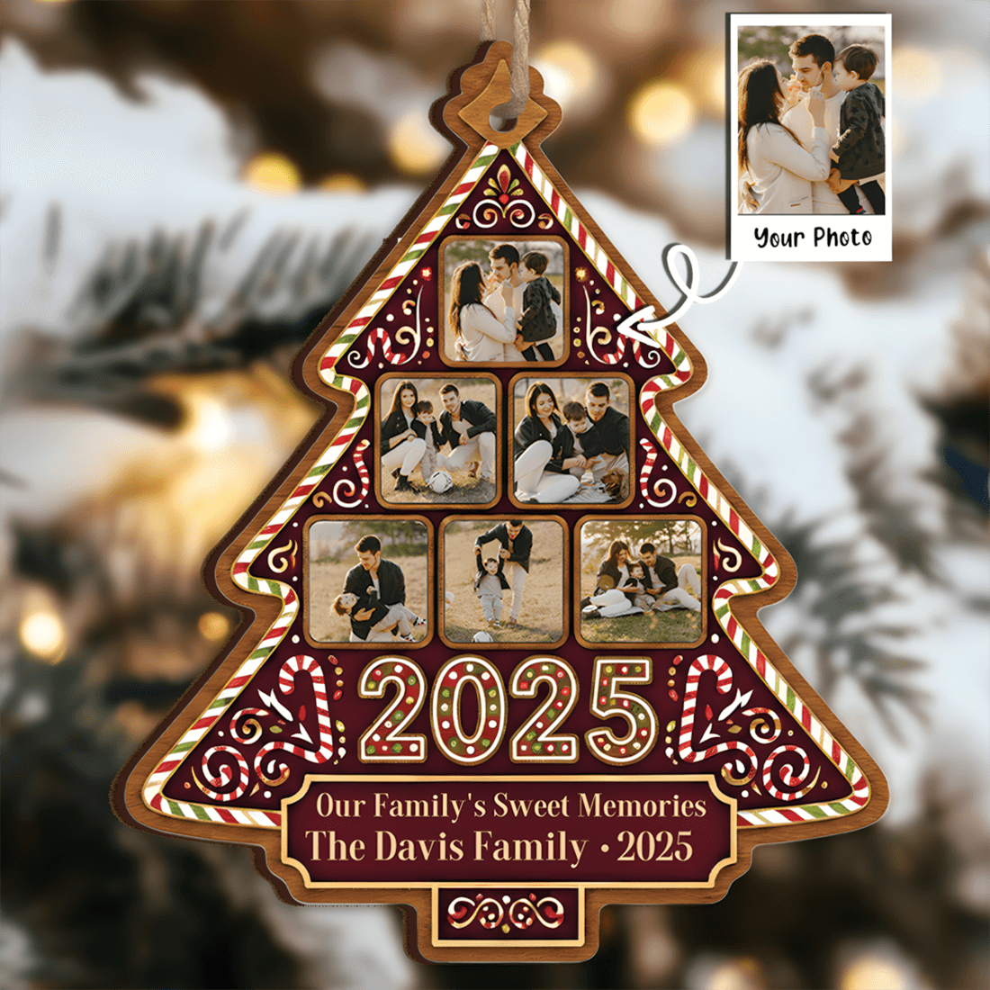 The Sisterhood Custom Photo Collage Ornament cover image.