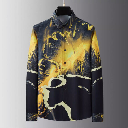The men’s long‑sleeve floral shirt cover image.