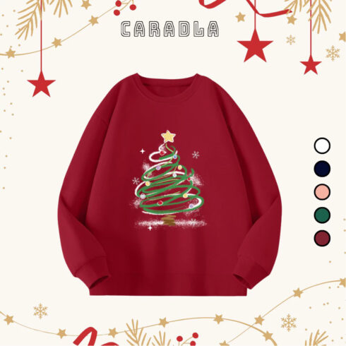 The CARADLA Unisex Christmas Tree Sweater cover image.