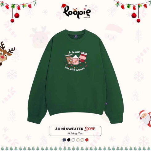 The Loopie Pop Christmas Café Fox Sweater cover image.