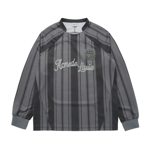 The black stripe football jersey long‑sleeve T‑shirt cover image.