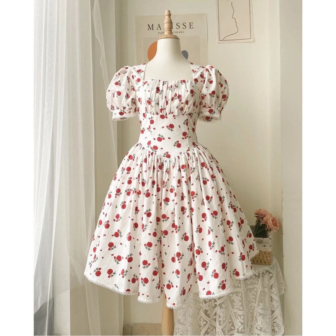 The Moonlight mini flared dress preview image.