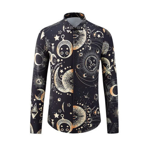 The men’s slim‑fit floral shirt cover image.