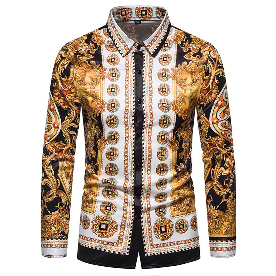 The men’s long‑sleeve floral shirt preview image.
