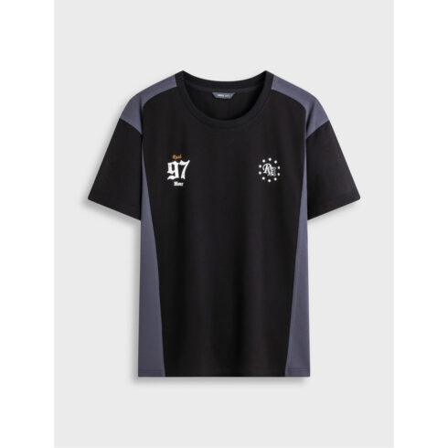 The navy blue men’s T‑shirt cover image.