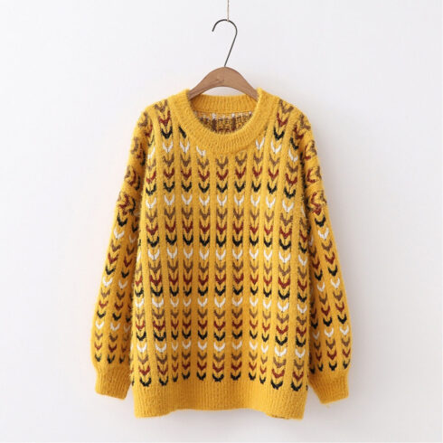 The oversized twisted‑pattern sweater cover image.