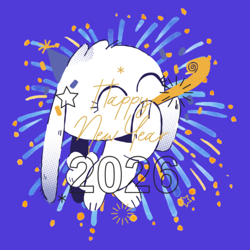 Happy New Year 4 a new T-Shirt design cover image.