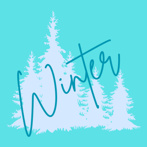 Winter a new T-Shirt design cover image.