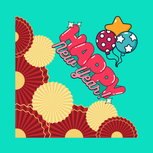 Happy New Year 2 a new T-Shirt design cover image.