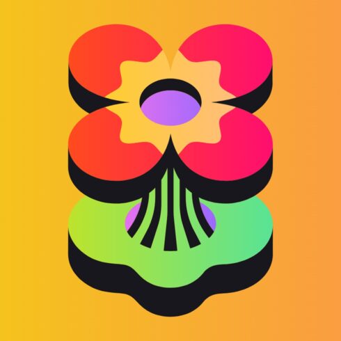 Rising flower a new T-Shirt design cover image.