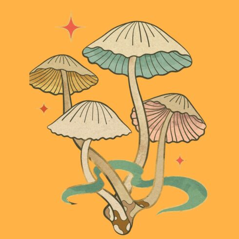 Mushroom 1 a new T-Shirt design cover image.
