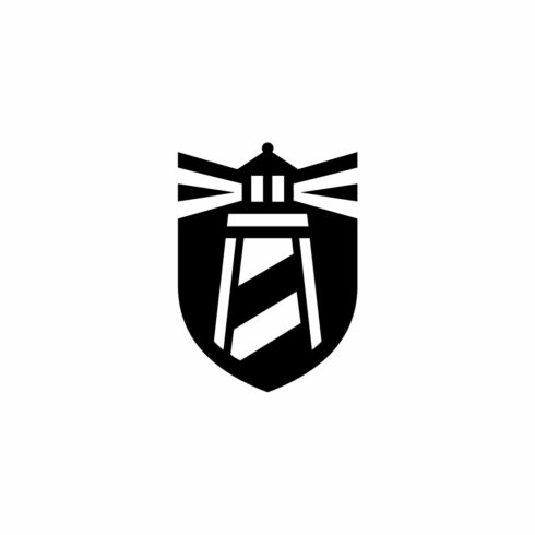 Lighthouse Shield Logo Icon for Maritime Safety and Security cover image.
