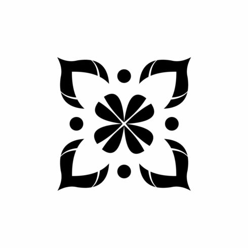 Decorative Floral Square Ornament Icon for Pattern and Tile cover image.