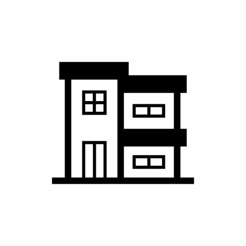 Modern Apartment Building Icon for Real Estate and Property cover image.