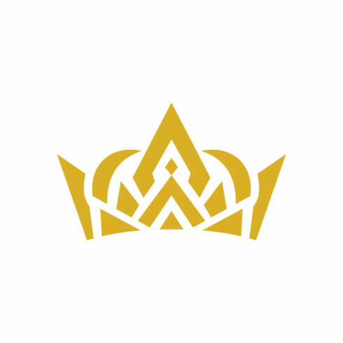 Golden Geometric Crown Logo for Royal and Luxury Brand cover image.