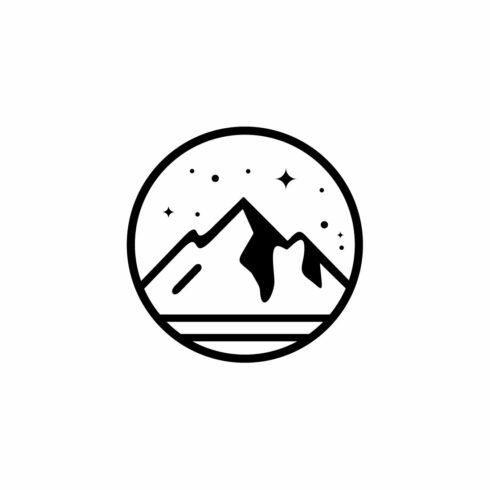 Circular Mountain Badge Logo for Adventure and Outdoor Brand cover image.
