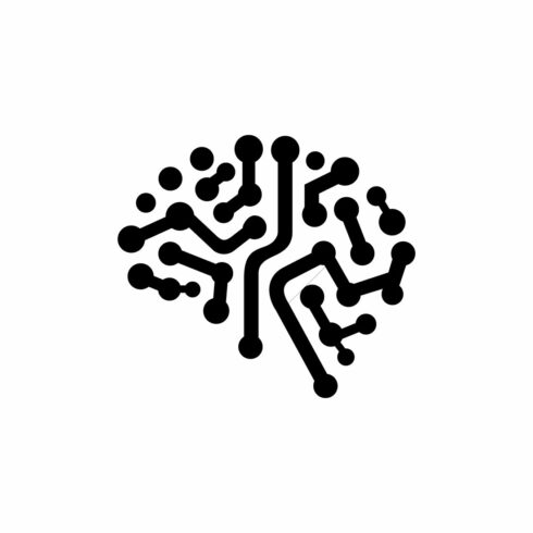 Digital Circuit Brain Icon for Artificial Intelligence and Technology cover image.