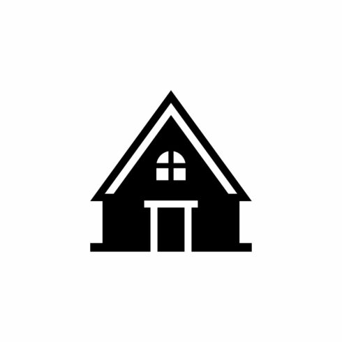 Simple A-Frame House Icon for Real Estate and Cabin Rental cover image.