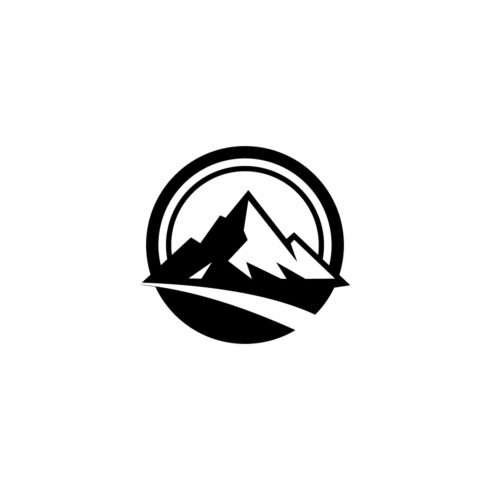 Circular Mountain Badge Logo for Adventure, Outdoor, and Travel cover image.