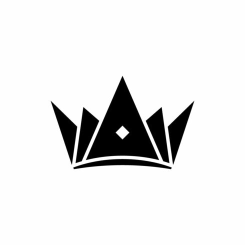 Sharp Geometric Crown Logo for E-sports, Gaming, and Modern Brand cover image.
