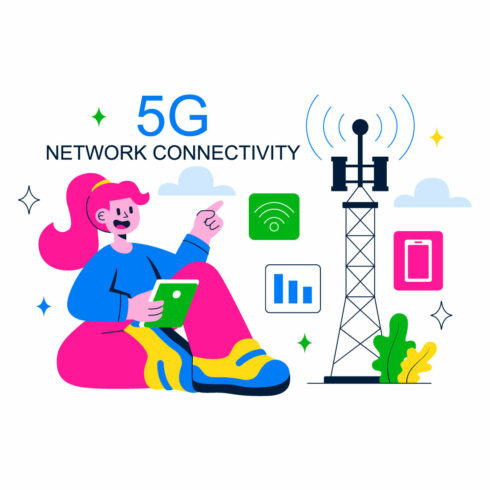 10 5G Network Connectivity Illustration cover image.