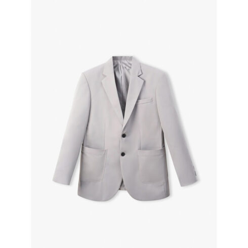 grey suit jacket cover image.