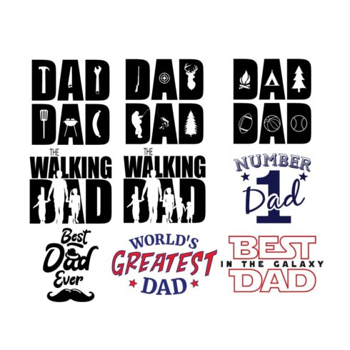 Father’s Day SVG, Bundle, Dad SVG, Daddy, Best Dad, Whiskey Label, Happy Fathers Day, Sublimation, Cut File Cricut, Silhouette cover image.