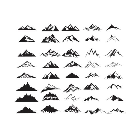 Mountains SVG PNG Trees svg Forest Svg Cricut Mountain svg clipart Silhouette svg cut file Outdoor svg Travel svg Landscape svg Hiking Svg cover image.