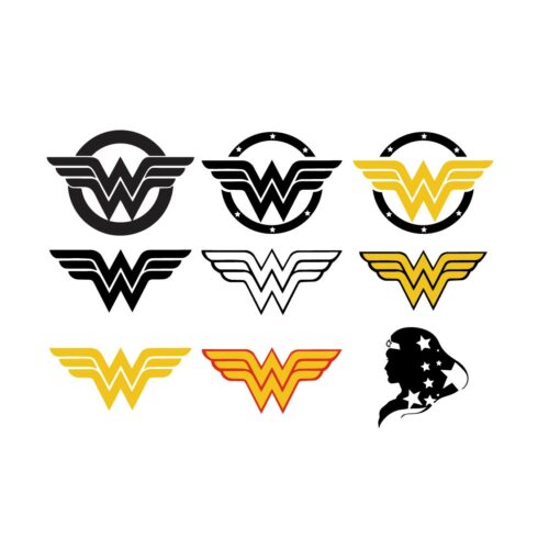 Wonder Woman SVG Files Vector Bundle Design cover image.