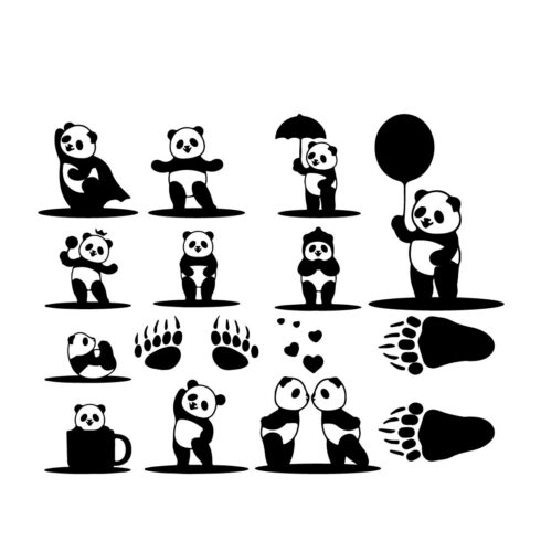 Panda SVG Cute Panda Svg Cute Panda Svg Cute Panda Clipart Panda Shirt File, Panda Mug File, Panda Sticker, Panda Gift File, Panda cover image.
