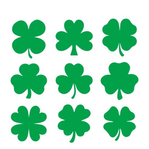 Shamrock silhouette vector Bundle cover image.