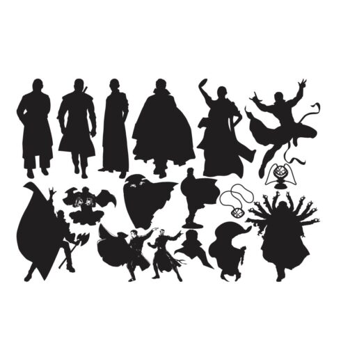Doctor Strange svg | Marvel silhouette | Avengers vector Bundle Design cover image.