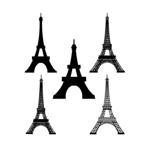 Eiffel tower Vector & Graphics Design Bundle cover image.
