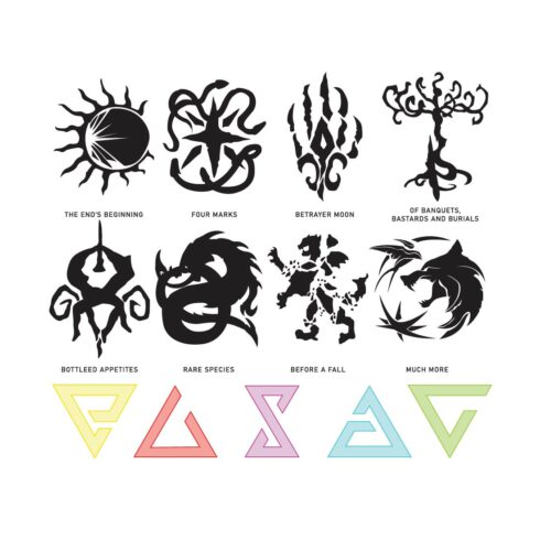 The Witcher Symbols Vector Set cover image.