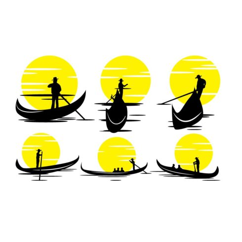 Gondola Logo Silhouette Vector Vector Art & Graphics | cover image.