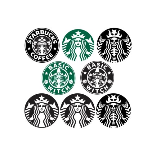 Starbucks Coffee bundle , Halloween Watercolor PNG Bundle cover image.