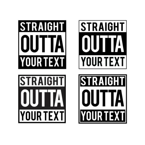 Straight Outta svg, Straight outta cut file,Cricut Vector Bundle cover image.