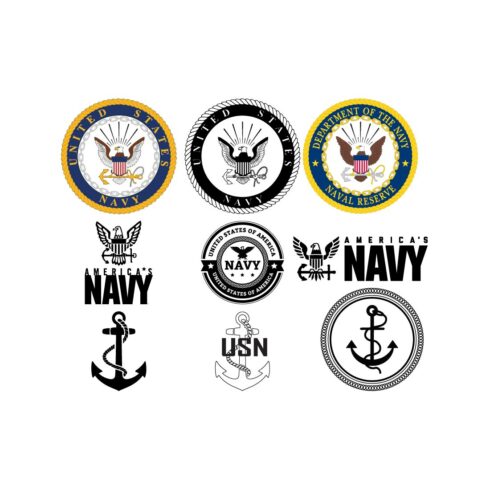 Department of the Navy Seal Logo Bundle US Navy Seal Vector Bundle cover image.