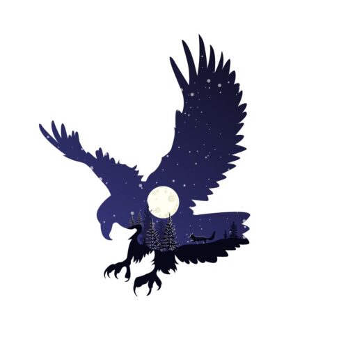 Flying eagle Svg, eagle vector, flying eagle vector, eagle Clipart, Bald eagle Svg for Fleece, Shirt, Towel, Cutfile png Pdf jpg cover image.