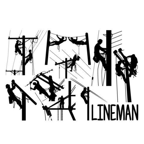 Lineman SVG Bundle, Line Worker Svg, Electrician Svg Vector Bundle cover image.