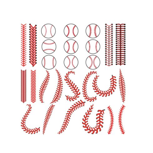 Baseball Stitches Svg, Baseball Laces Svg, Baseball Svg, Baseball Stitches Cut File, Baseball Stitches Vector, Baseball Laces Cut FilE SET cover image.