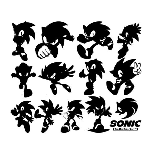 The Hedgehog Svg, sonic Svg, Sonic Head Svg, sonic Vector Bundle Design cover image.