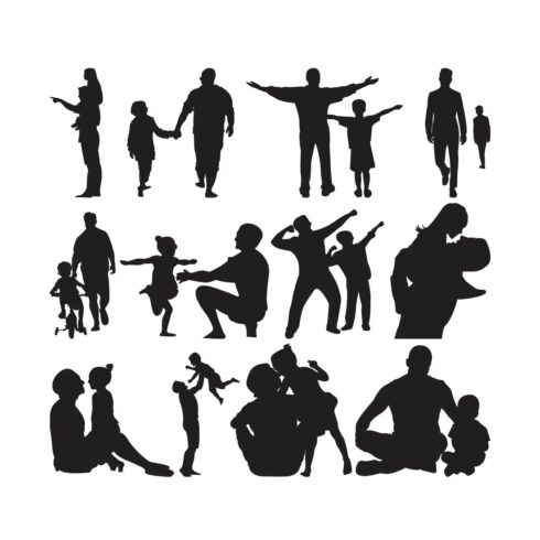 Father silhouette vector Bundle cover image.