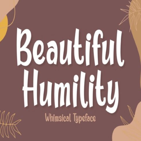 Beautiful Humility Font cover image.