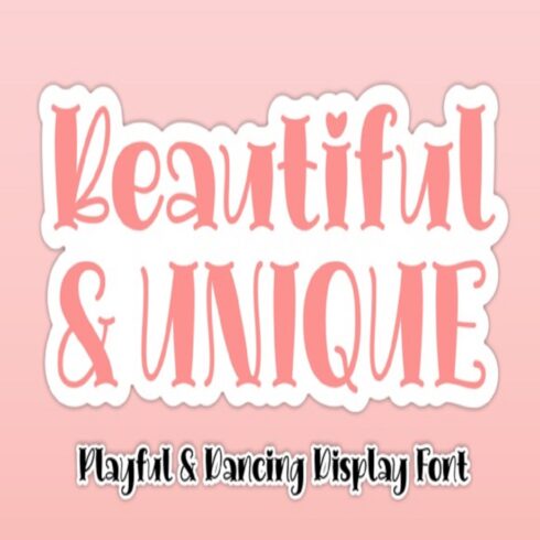 Beautiful Unique Font cover image.