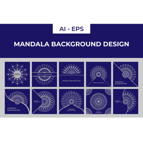 Mandala Background Art Design Collection cover image.