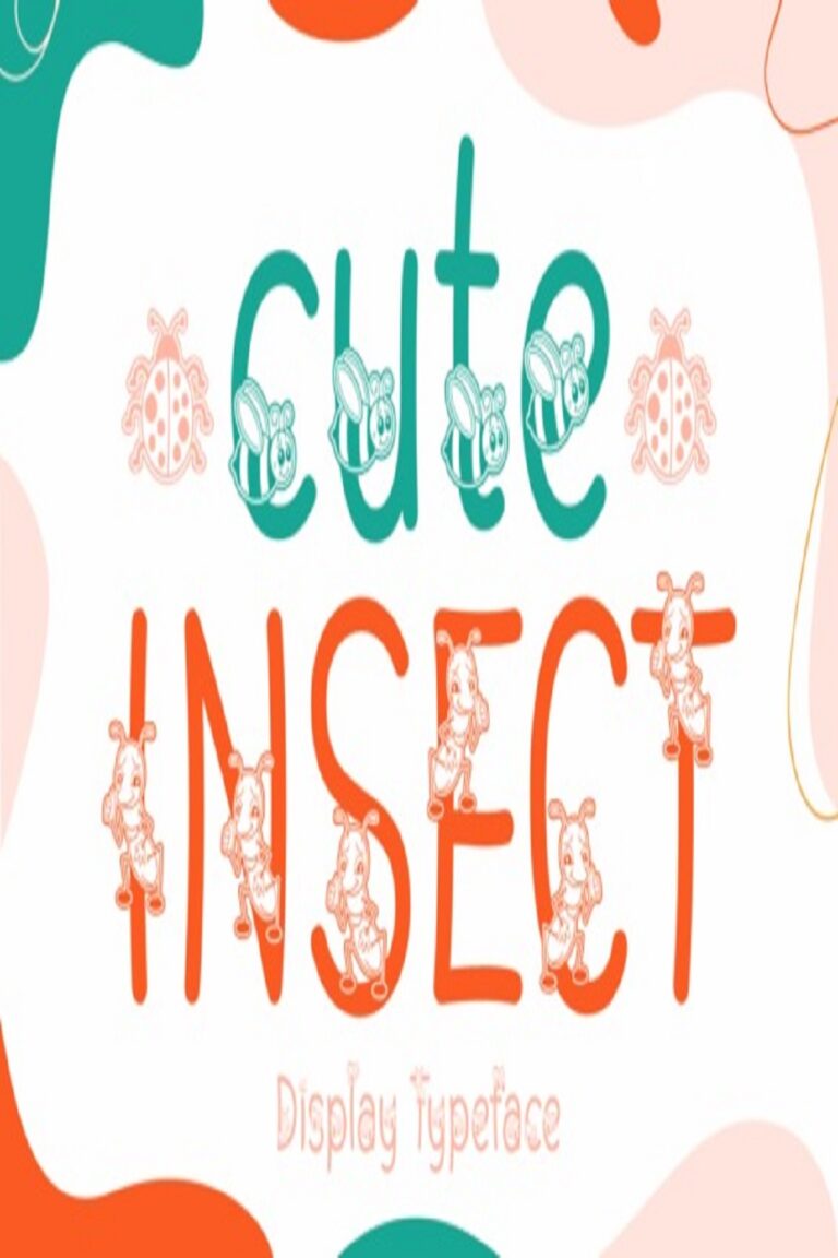 Cute Insect Font - MasterBundles